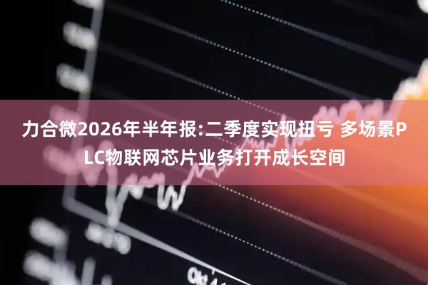 力合微2026年半年报:二季度实现扭亏 多场景PLC物联网芯片业务打开成长空间
